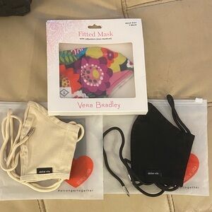 3 - 100% cotton face masks